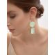 Cute Green & Pink Mismatched Drop Earrings The Bella Terra, image , picture 4