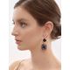 Purple Marble Effect Drop Cocktail Earrings The Bella Terra, image , picture 4