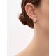 Filigree Silver Garnet Earrings, image , picture 3