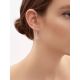 Synthetic Topaz Silver Drop Earrings With Crystals, image , picture 3