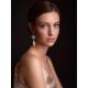 Statement Aqua Chalcedony and Pink Aragonite Drop Cocktail Earrings The Bella Terra, image , picture 5