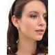 Silver Wing Shaped Earrings With Crystals, image , picture 3