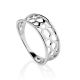 Laced Silver Band Ring The Sacral, Ring Size: 9 / 19, image 