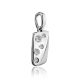 Stylish Silver Pendant With Crystals, image , picture 4