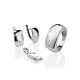 Sleek Silver Earrings With Crystals, image , picture 3