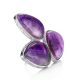 Purple Multi Stone Cluster Cocktail Ring The Bella Terra, Ring Size: 9 / 19, image 