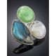Statement Multi Stone Cocktail Ring The Bella Terra, Ring Size: 8.5 / 18.5, image , picture 2