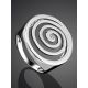 Silver Cocktail Ring With Crystal The Enigma, Ring Size: 6.5 / 17, image , picture 2