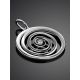 Spiral Design Silver Pendant With Crystal The Enigma, image , picture 2