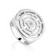 Silver Labyrinth Ring The Enigma, Ring Size: 7 / 17.5, image 