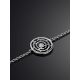 Sterling Silver Bracelet With Crystal The Enigma Collection, Length: 17, image , picture 2