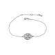 Sterling Silver Bracelet With Crystal The Enigma Collection, Length: 19, image 