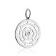 Round Labyrinth Design Silver Pendant The Enigma, image , picture 4