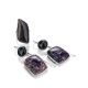 Purple Marble Effect Drop Cocktail Earrings The Bella Terra, image , picture 5