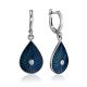 Silver Drop Shaped Dangles With Enamel And Diamonds The Heritage, image 