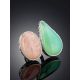 Rose & Mint Stone Cocktail Ring The Bella Terra, Ring Size: 8.5 / 18.5, image , picture 2