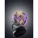 Statement Two Tone Purple Cocktail Ring The Bella Terra, Ring Size: 8 / 18, image , picture 2