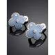 Chic Blue Enamel Earrings With Diamonds The Heritage, image , picture 2