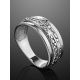 Textured Silver Band Ring, Ring Size: 7 / 17.5, image , picture 2