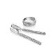 Textured Silver Band Ring, Ring Size: 7 / 17.5, image , picture 4