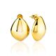 Statement 18ct Gold on Sterling Silver Teardrop Earrings The Liquid, image 