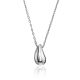 Fabulous Sterling Silver Teardrop Pendant Necklace The Liquid, image 