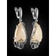 Mammoth Tusk Silver Dangle Earrings The Era, image , picture 3