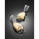 Mammoth Tusk Silver Dangle Earrings The Era, image , picture 2