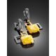 Geometric Silver Dangles With Natural Amber The Picasso, image , picture 2
