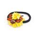 Multicolor Amber Flower Hair Tie, image , picture 3