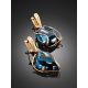 Amazing Golden Dangles With Blue Topaz The Serenade, image , picture 2