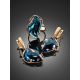 Amazing Golden Dangles With Blue Topaz The Serenade, image , picture 4