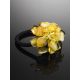 Amber Flower Hair Tie, image , picture 2