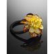 Amber Flower Hair Tie, image , picture 2
