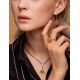 Geometric Cognac Amber Dangles In Gold-Plated Silver The Hermitage, image , picture 4