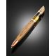 Unique Wooden Ball Pen With Amber And Inclusions, image , picture 2
