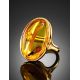Amber Cocktail Ring With Insect Inclusions The Clio, Ring Size: Adjustable, image , picture 2