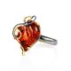 Handcrafted Amber Ring In Gold Plated Silver The Rialto, Ring Size: Adjustable, image , picture 3