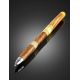 Handcrafted Wooden Ball Pen With Honey Amber, image , picture 2