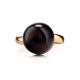 Gold-Plated Adjustable Ring With Cherry Amber The Paris, Ring Size: Adjustable, image , picture 4