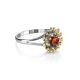 Cognac Amber Ring In Gold Plated Silver The Barbados, Ring Size: 12 / 21.5, image , picture 3