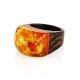 Cognac Amber Wooden Ring The Indonesia, Ring Size: 9.5 / 19.5, image , picture 4