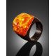 Cognac Amber Wooden Ring The Indonesia, Ring Size: 9.5 / 19.5, image , picture 2