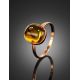 Amber Ring With Inclusion In Gold The Clio, Ring Size: 6.5 / 17, image , picture 3