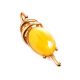 Fabulous Gold-Plated Pendant With Honey Amber The Sigma, image , picture 5