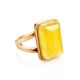 Stylish Natural Honey Amber Ring The Copenhagen, Ring Size: 11.5 / 21, image , picture 3