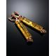Exotic Style Amber Dangle Earrings The Kenya, image , picture 2