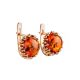 Amber Earrings In Gold-Plated Silver The Brunia, image , picture 4