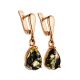 Drop Amber Earrings In Gold-Plated Silver The Twinkle, image , picture 4