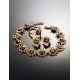Link Amber Bracelet In Gold Plated Silver The Helios, image , picture 5